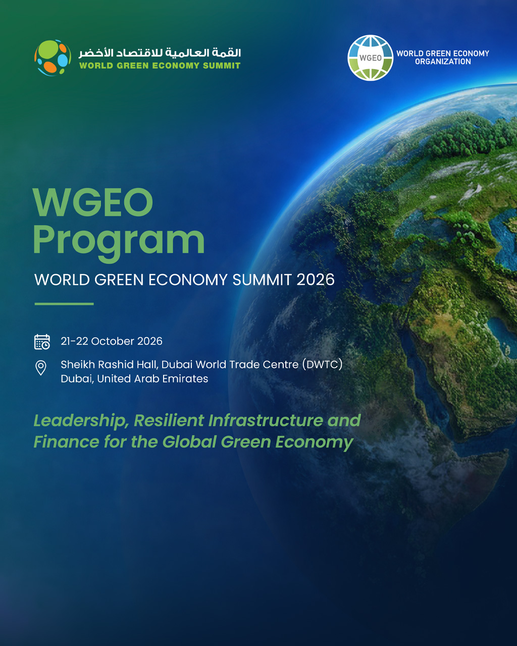 WGEO Programme at the World Green Economy Summit 2026